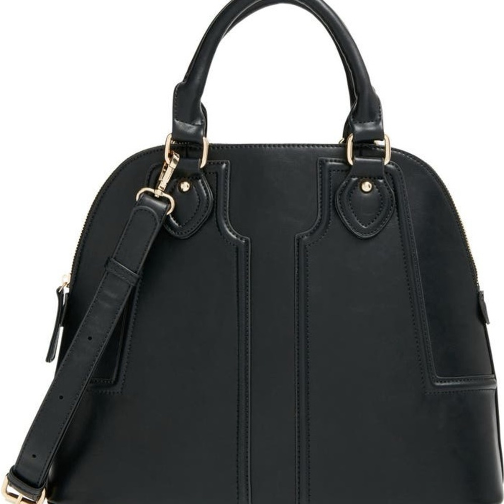 Sole Society Classic Black Marlow Satchel
